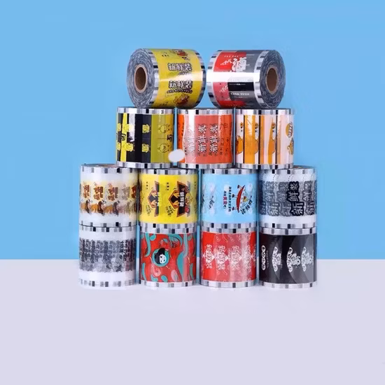 カスタマイズされた印刷剥離可能なプリンカップ蓋フィルム予備成形ヒートシーラードリンク用プラスチックシールロールフィルム